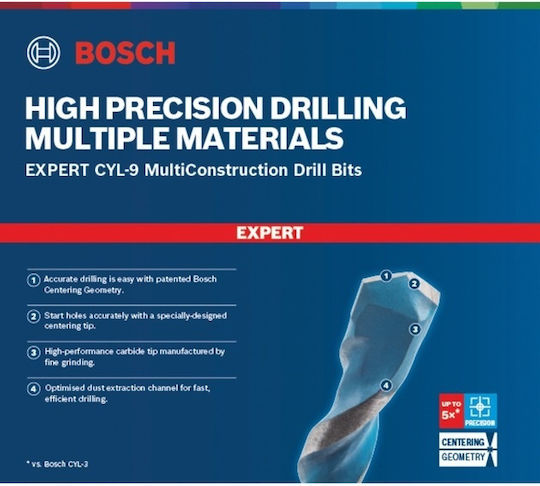 Bosch Expert Cyl-9 Σετ 7 Διαμαντοτρύπανα Καρβιδίου για Ξύλο, Μέταλλο, Δομικά Υλικά, Γυαλί και Πλακίδια 2608900648 - Image 4