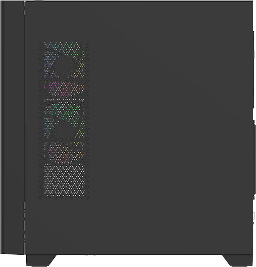 Thermaltake View 290 TG Gaming Micro Tower Κουτί Υπολογιστή με Πλαϊνό Παράθυρο και RGB Φωτισμό Μαύρο - Image 4