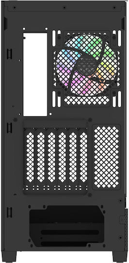 Thermaltake View 290 TG Gaming Micro Tower Κουτί Υπολογιστή με Πλαϊνό Παράθυρο και RGB Φωτισμό Μαύρο - Image 5