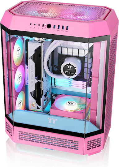 Thermaltake CT120 EX Reverse Case Fan με ARGB Φωτισμό και Σύνδεση 3-Pin / 4-Pin PWM 3τμχ Ροζ - Image 10