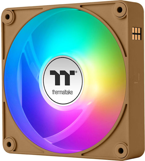 Thermaltake CT140 EX Reverse Case Fan με ARGB Φωτισμό και Σύνδεση 3-Pin / 4-Pin PWM 3τμχ Gravel Sand - Image 6