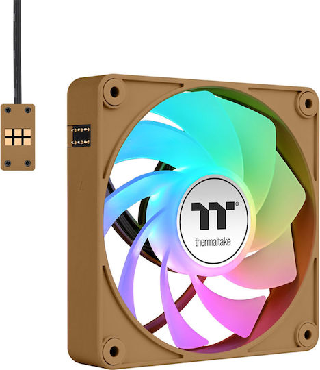 Thermaltake CT140 EX Reverse Case Fan με ARGB Φωτισμό και Σύνδεση 3-Pin / 4-Pin PWM 3τμχ Gravel Sand - Image 4