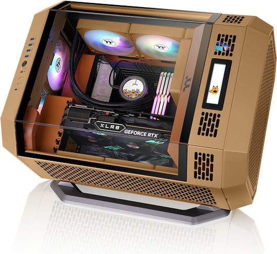 Thermaltake CT140 EX Reverse Case Fan με ARGB Φωτισμό και Σύνδεση 3-Pin / 4-Pin PWM 3τμχ Gravel Sand - Image 11