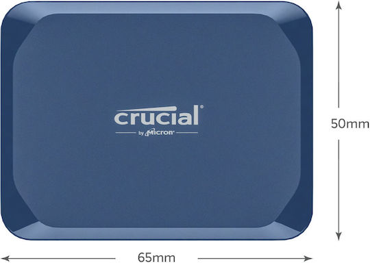 Crucial X10 USB 3.2 Εξωτερικός SSD 4TB 2.5" Μπλε - Image 2