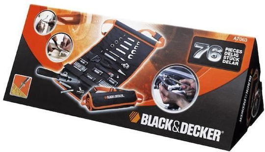 Black & Decker A7063 Θήκη Ρολό με 76 Εργαλεία - Image 4