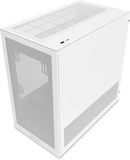 NZXT H3 Flow Mini Tower Κουτί Υπολογιστή με Πλαϊνό Παράθυρο Λευκό - Image 4