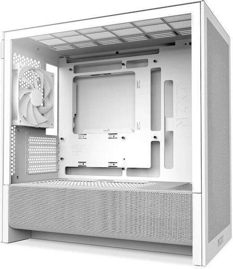 NZXT H3 Flow Mini Tower Κουτί Υπολογιστή με Πλαϊνό Παράθυρο Λευκό - Image 5