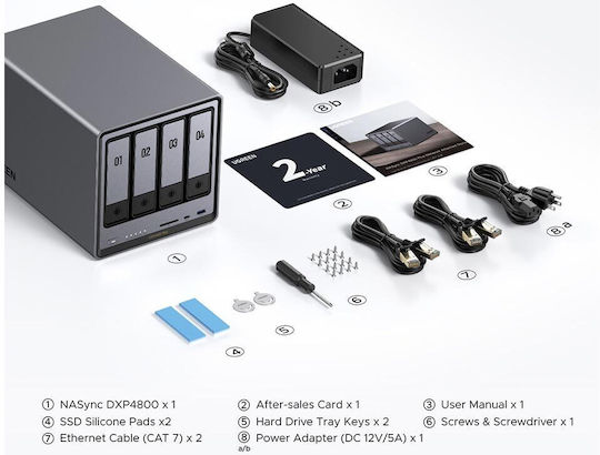 Ugreen DXP4800 Plus NAS Tower με 4 θέσεις για HDD/SSD και 2 θύρες Ethernet - Image 7