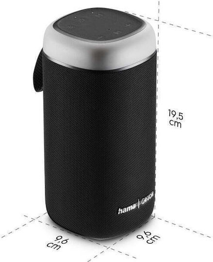 HAMA Canton Glow Pro Ηχείο Bluetooth με Διάρκεια Μπαταρίας έως 10 ώρες Μαύρο - Image 4