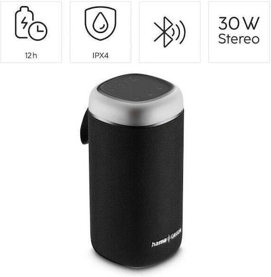 HAMA Canton Glow Pro Ηχείο Bluetooth με Διάρκεια Μπαταρίας έως 10 ώρες Μαύρο - Image 5
