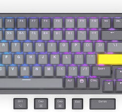 Alternative view of Endorfy Ασύρματο Gaming Μηχανικό Πληκτρολόγιο με Gateron Yellow διακόπτες και RGB φωτισμό (Αγγλικό US) Γκρι