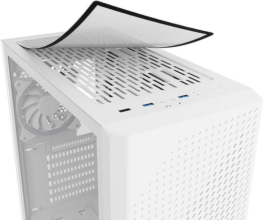 Sharkoon VS9 RGB Midi Tower Κουτί Υπολογιστή με Πλαϊνό Παράθυρο Λευκό - Image 6