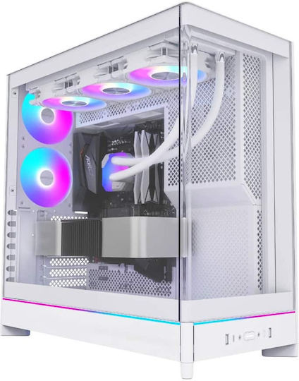 Montech HS02 PRO Gaming Midi Tower Κουτί Υπολογιστή με RGB Φωτισμό Λευκό - Image 6