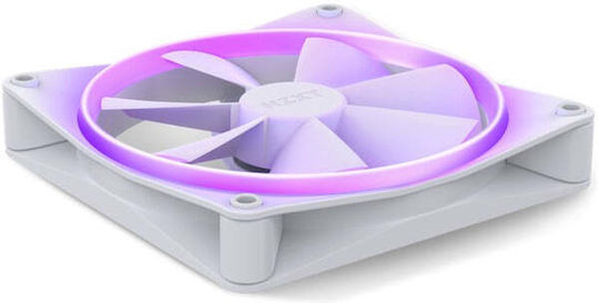 NZXT F140 RGB Case Fan με Σύνδεση 4-Pin PWM Λευκό - Image 5