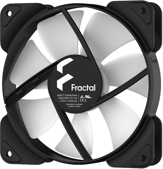 Fractal Design Aspect 12 RGB Case Fan 120mm με Σύνδεση 4-Pin PWM Λευκό - Image 8