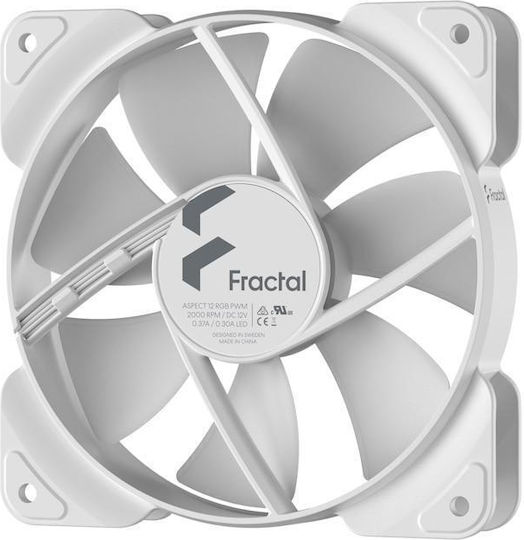 Fractal Design Aspect 12 RGB Case Fan 120mm με Σύνδεση 4-Pin PWM Λευκό - Image 7