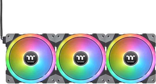 Thermaltake Swafan EX14 Set Case Fan 140mm με RGB Φωτισμό και Σύνδεση 9-Pin 3τμχ