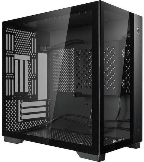 Raijintek Paean Mini Gaming Mini Tower Κουτί Υπολογιστή με Πλαϊνό Παράθυρο Μαύρο - Image 6