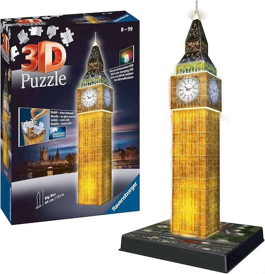 3D Iconics Big Ben Night Edition Puzzle 3D 216pcs - Image 2