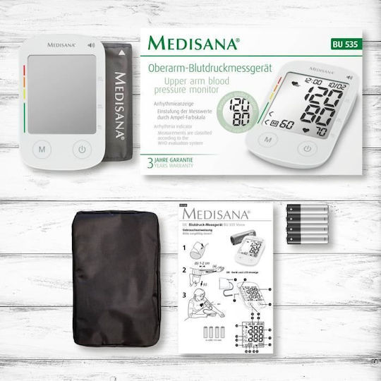 Medisana BU 535 Ηλεκτρονικό Πιεσόμετρο Μπράτσου Ακριβείας με ανίχνευση Αρρυθμίας 51176 - Image 12