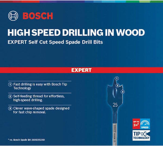 Bosch Τρυπάνι Φτερού με Εξάγωνο Στέλεχος για Ξύλο 32x152mm 2608900326 - Image 3