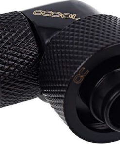 Alphacool Icicle 16 / 10mm Screw-on Spout 90 Degrees Rotatable G1 / 4 Fittings Μαύρο 17236