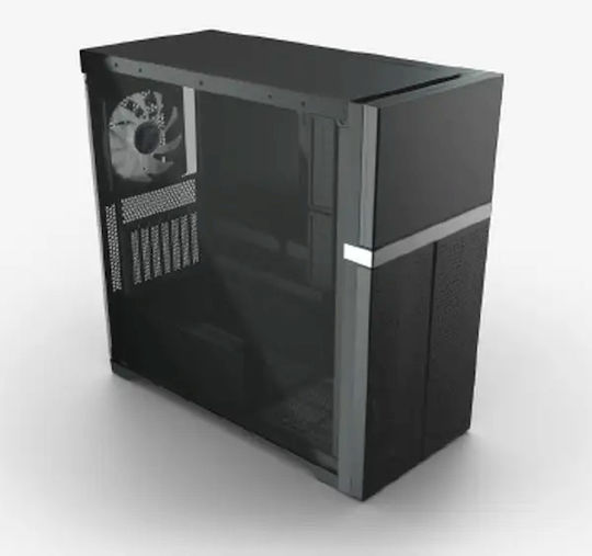 Valkyrie VK02 Lite Midi Tower Κουτί Υπολογιστή με Πλαϊνό Παράθυρο Μαύρο - Image 3