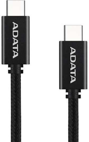 Adata USB 2.0 Cable USB-C male - USB-C 100W Μαύρο 1m CACC-100PN-BK - Image 2