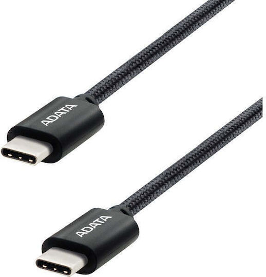 Adata USB 2.0 Cable USB-C male - USB-C 100W Μαύρο 1m CACC-100PN-BK - Image 3