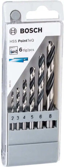 Bosch HSS Twist Drill Set PointTeQ Σετ 6 Διαμαντοτρύπανα HSS με Κυλινδρικό Στέλεχος για Μέταλλο 2608577346 - Image 3