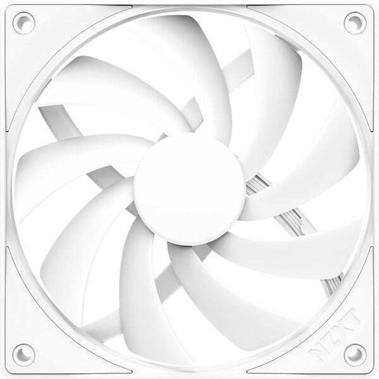 NZXT F120Q Case Fan με Λευκό Φωτισμό και Σύνδεση 4-Pin PWM Λευκό - Image 3