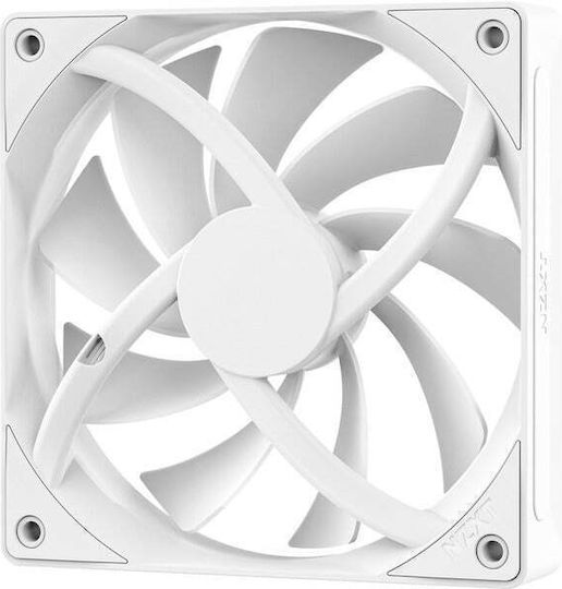 NZXT F120Q Case Fan με Λευκό Φωτισμό και Σύνδεση 4-Pin PWM Λευκό - Image 4