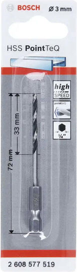 Bosch Point Teq Τρυπάνι με Εξάγωνο Στέλεχος για Μέταλλο - Image 2
