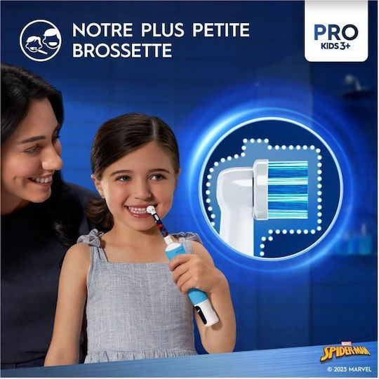Oral-B Spiderman Ηλεκτρική Οδοντόβουρτσα για 3+ Χρονών Μπλε - Image 7