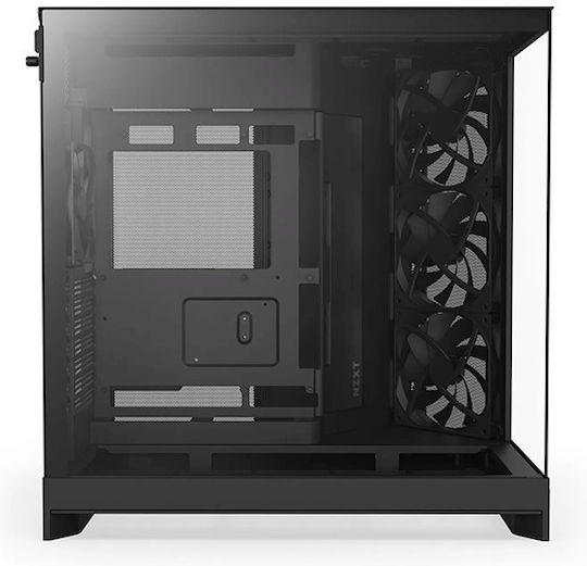 NZXT H9 Flow Midi Tower Κουτί Υπολογιστή με Πλαϊνό Παράθυρο Μαύρο - Image 3