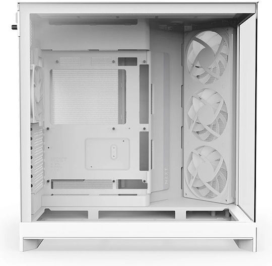 NZXT H9 Flow RGB Midi Tower Κουτί Υπολογιστή με Πλαϊνό Παράθυρο Λευκό - Image 2
