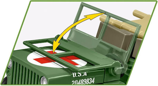 Cobi Τουβλάκια Medical Willys MB για 6+ Ετών 130τμχ - Image 8