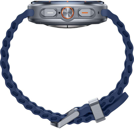 Samsung Galaxy Watch Ultra (2025) Titanium 47mm Αδιάβροχο με eSIM και Παλμογράφο (Μπλε) - Image 3