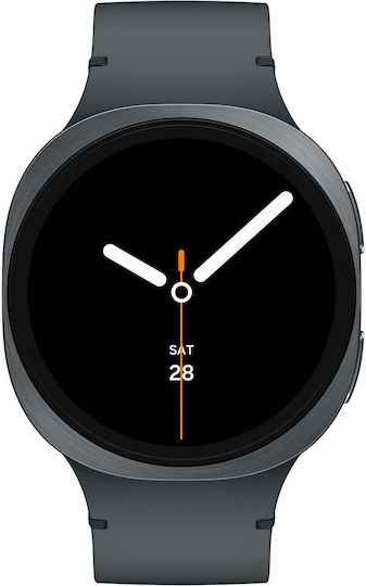 Samsung Galaxy Watch8 LTE Aluminium 40mm Αδιάβροχο με eSIM και Παλμογράφο (Dark Gray)