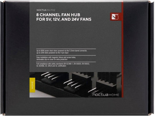Noctua Nv-fh2 Ελεγκτής Ταχύτητας Ανεμιστήρα 8 Κανάλια Μαύρος Μαύρο - Image 3