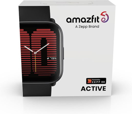Amazfit Active Aluminium 42mm Αδιάβροχο Smartwatch με Παλμογράφο (Midnight Black) - Image 8