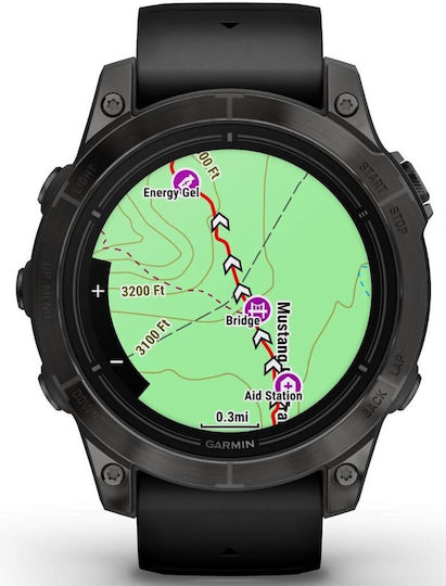 Garmin Epix Pro (Gen 2) Sapphire Edition Titanium 47mm Αδιάβροχο Smartwatch με Παλμογράφο (Carbon Grey DLC Titanium with Black Band) - Image 7