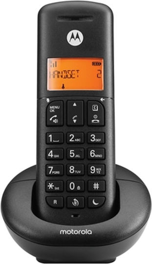Motorola E201 Ασύρματο Τηλέφωνο Μαύρο - Image 3