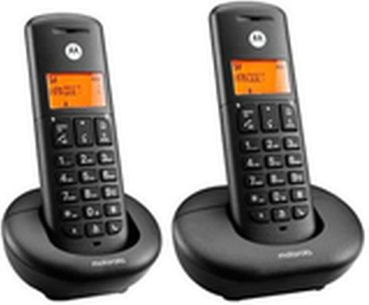 Motorola E202 Ασύρματο Τηλέφωνο Duo Μαύρο - Image 3