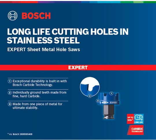 Bosch Ποτηροπρίονο Expert Sheetmetal με Διάμετρο 32mm για Ξύλο και Μέταλλο 2608900497 - Image 4