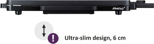 Steba VG30 Slim Επιτραπέζια Ηλεκτρική Ψησταριά Λείας και Αυλακωτής Πλάκας 2000W με Ρυθμιζόμενο Θερμοστάτη 48.5x26εκ. - Image 5