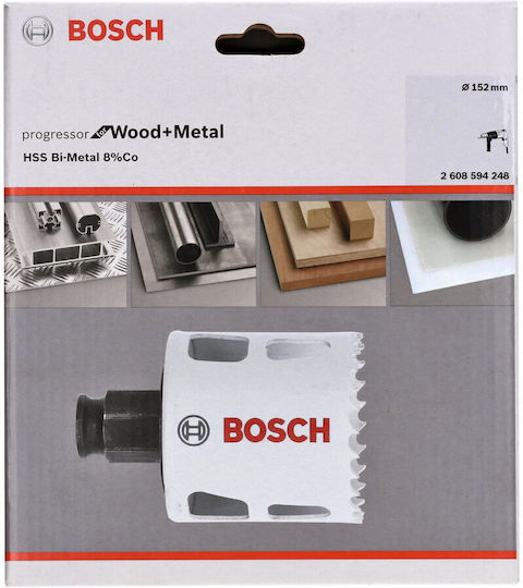 Bosch Ποτηροπρίονο με Διάμετρο 152mm για Ξύλο και Μέταλλο 2608594248 - Image 4