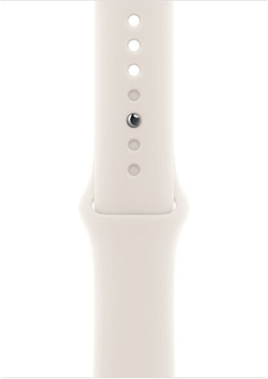 Apple Watch SE 2024 Aluminium 40mm Αδιάβροχο με Παλμογράφο (Starlight με Starlight Sport Band (S/M)) - Image 6