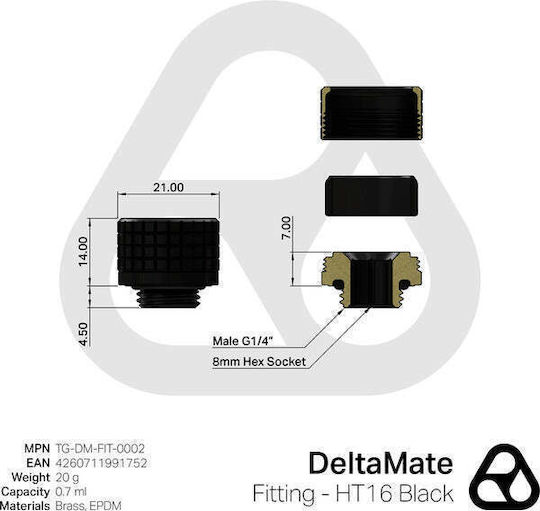 Thermal Grizzly Μαύρο TG-DM-FIT-0002 - Image 4