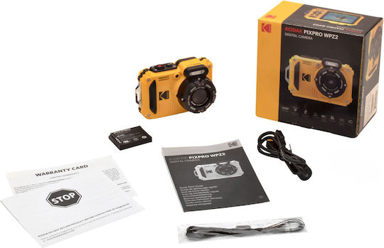 Kodak WPZ2 Compact Φωτογραφική Μηχανή 16MP Full HD (1080p) Οπτικού Ζουμ 4x Κίτρινη - Image 12